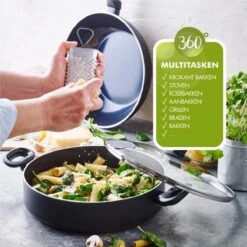 Greenpan Torino Keramische Hapjespan - 28 Cm - Met Glazen Deksel -Greenpan 1200x1200 20