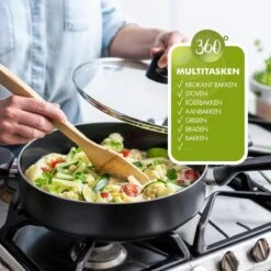 GreenPan Memphis Hapjespan 28cm - Zwart - Inductie - PFAS-vrij -Greenpan 1200x1200 216