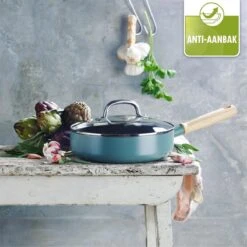 GreenPan Mayflower Hapjespan Met Deksel - Ø 24 Cm - Keramisch - Inductie -Greenpan 1200x1200 326