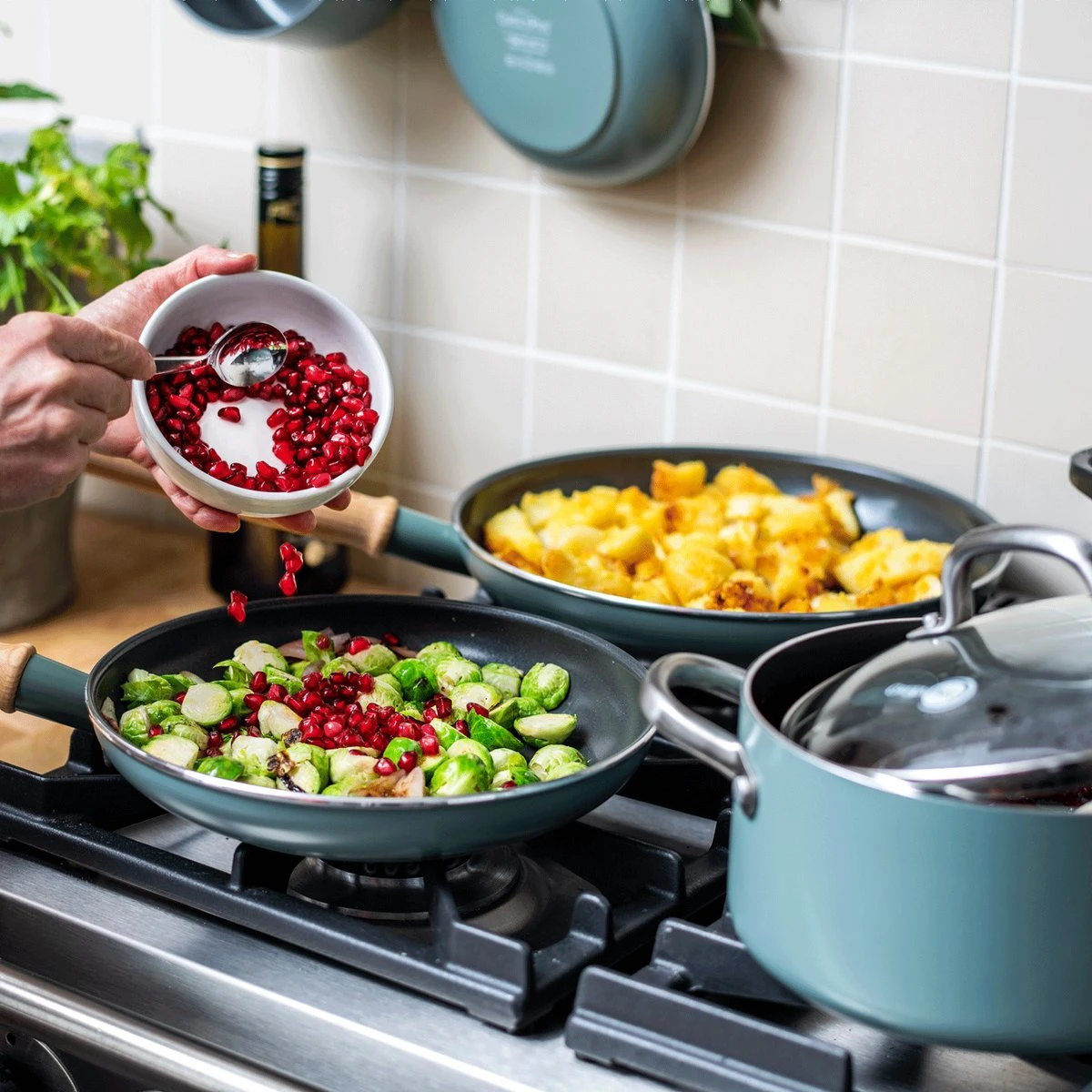 GreenPan Mayflower Koekenpan - Ø 28 Cm - Keramisch - Inductie 11 GreenPan Mayflower Koekenpan - Ø 28 Cm - Keramisch - Inductie - Afbeelding 9