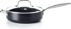 GreenPan Copenhagen Stoofpan Met Deksel En Extra Handvat 28cm/4.3L -Greenpan 1200x497