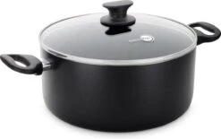 GreenPan Cambridge Kookpan Met Deksel 24cm - Zwart - Inductie - PFAS-vrij -Greenpan 1200x751