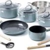 GreenPan Mayflower Pannenset - 5-delig + 5 Accessoires - Lichtblauw - Inductie - PFAS-vrij -Greenpan 1200x771