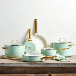 GreenPan Padova Mint Green Pannenset 6-delig -Greenpan 1908793
