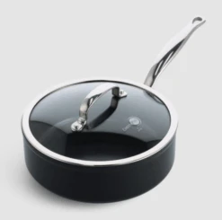 Greenpan Barcelona Pro Sauteerpan Met Keramische Laag En Glasdeksel ø 28 Cm